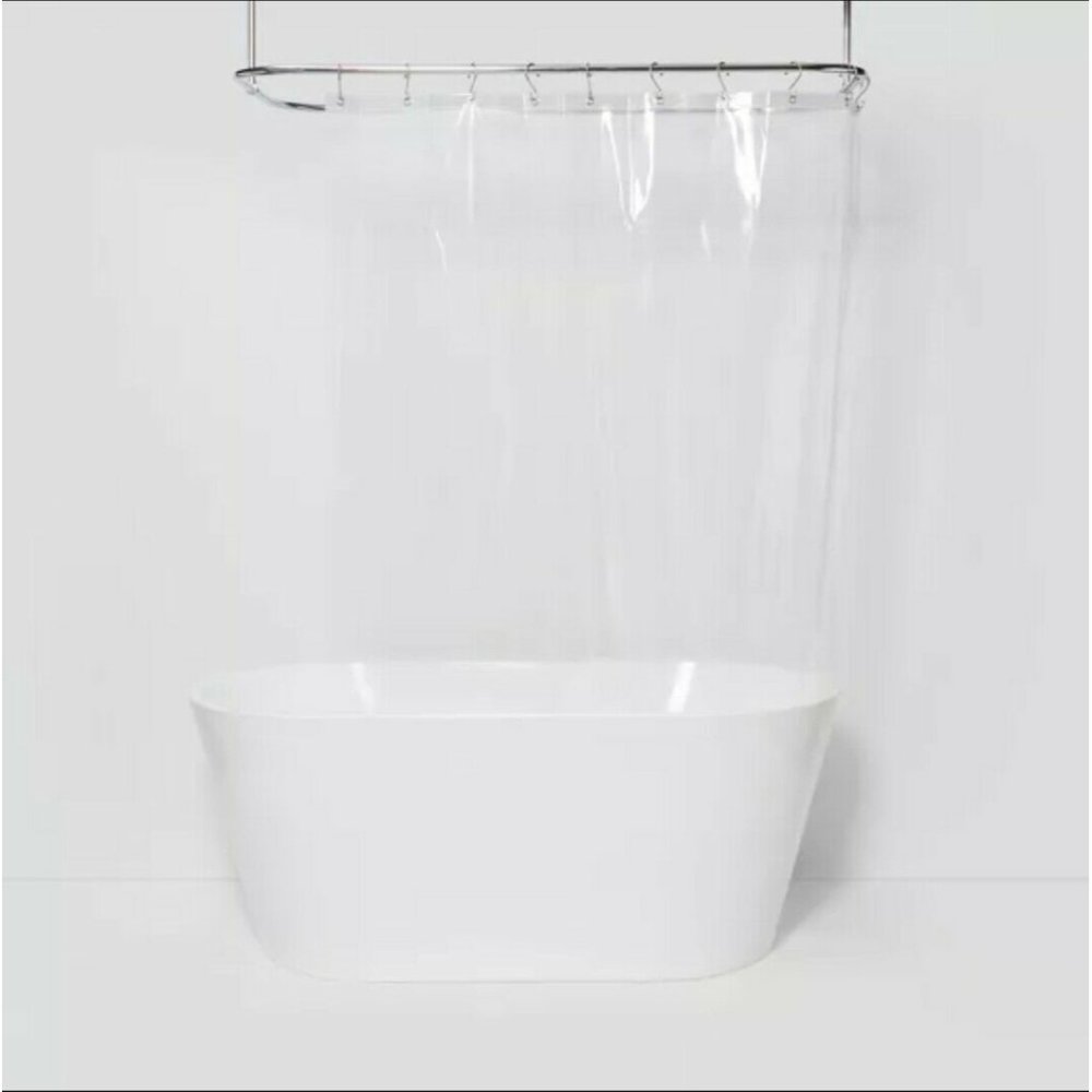 54"x78" Six Gauge Peva Shower Liner Stall Clear -
